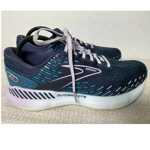 Brooks Glycerin GTS 20 Women's Running Shoes Navy Teal Lilac 10.5 Stability
